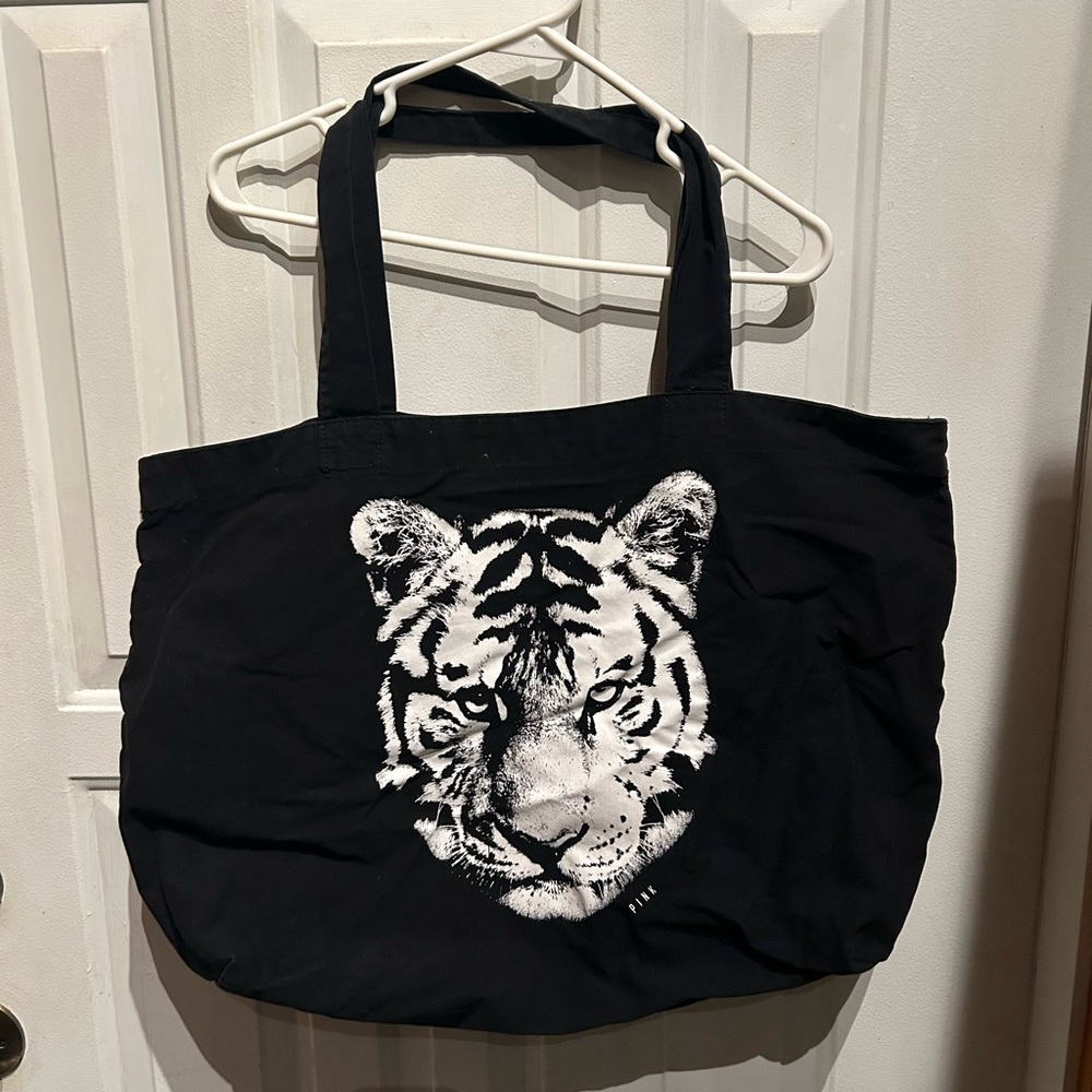 Victoria’s Secret Pink Black Tiger Tote Bag